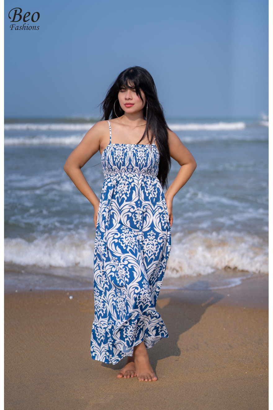Blue Strappy Dress