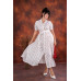 Frill Gathered Printed Maxi Dress Frill Gathered Printed Maxi Dress