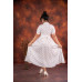 Frill Gathered Printed Maxi Dress Frill Gathered Printed Maxi Dress