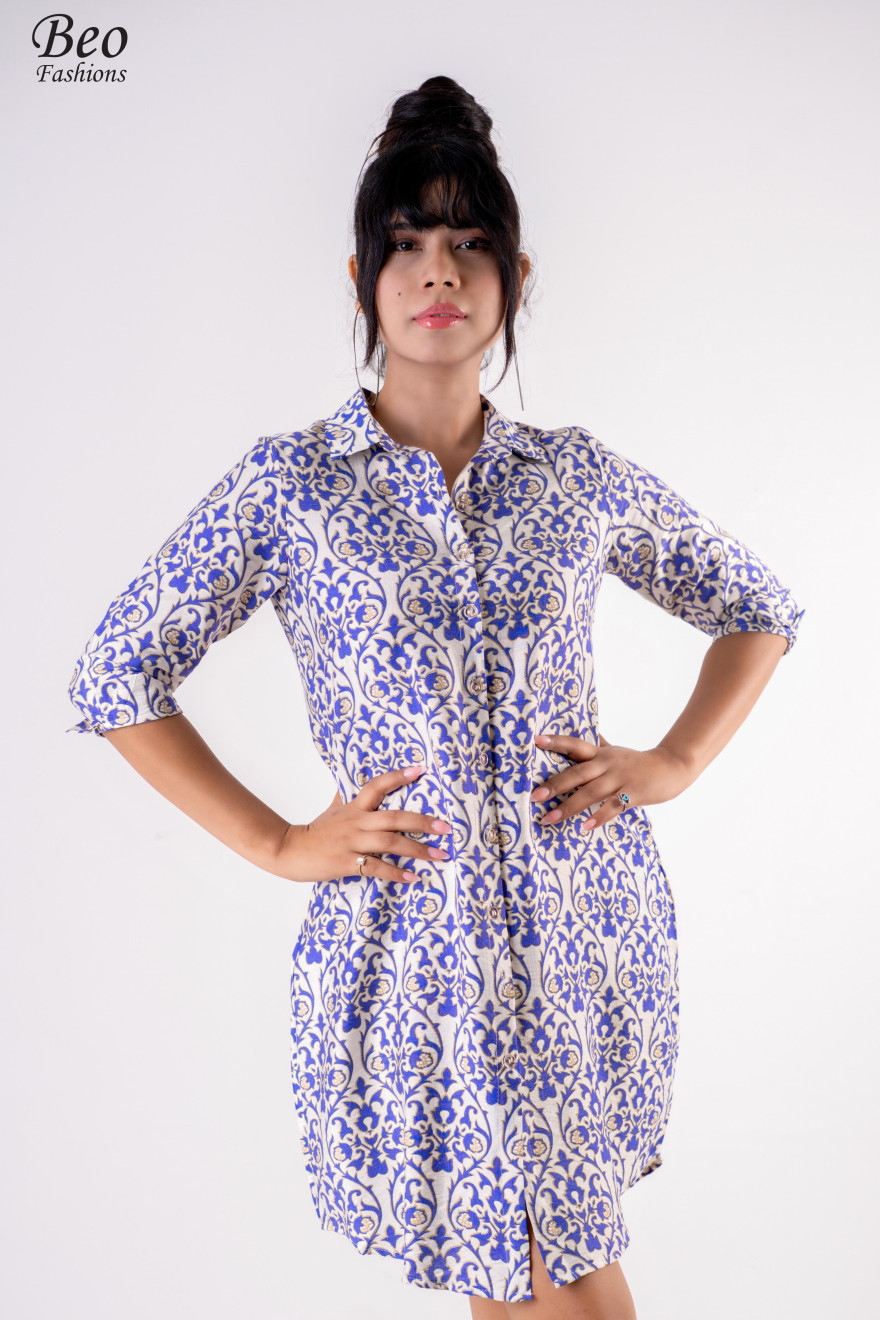 Mela Purple Print Dress